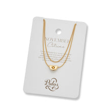 Load image into Gallery viewer, November Citrine Birthstone Necklace