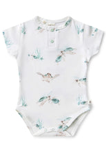 Load image into Gallery viewer, Turtle Short Sleeve Organic Bodysuit