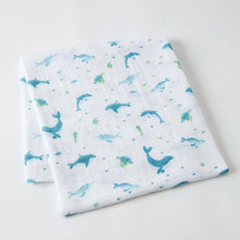Load image into Gallery viewer, Ocean Buddies Muslin Wrap