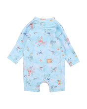 Load image into Gallery viewer, Flinn Print LS Sunsuit