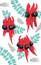 Load image into Gallery viewer, Desert Pea Tea Towel