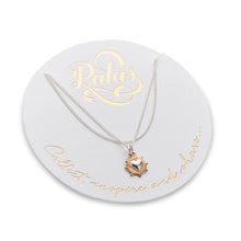 Load image into Gallery viewer, Bronze and Silver Heart Charm Necklace