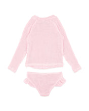 Load image into Gallery viewer, Pale Pink Crinkle LS Rash Set
