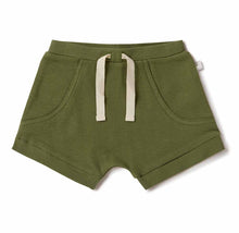 Load image into Gallery viewer, Olive Organic Shorts
