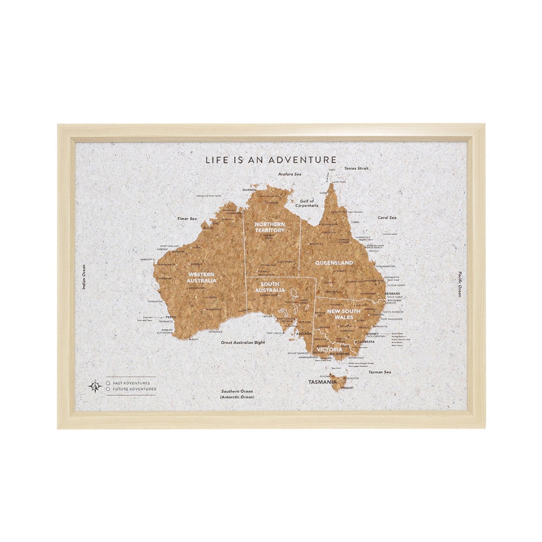 Travel Board Australia Map
