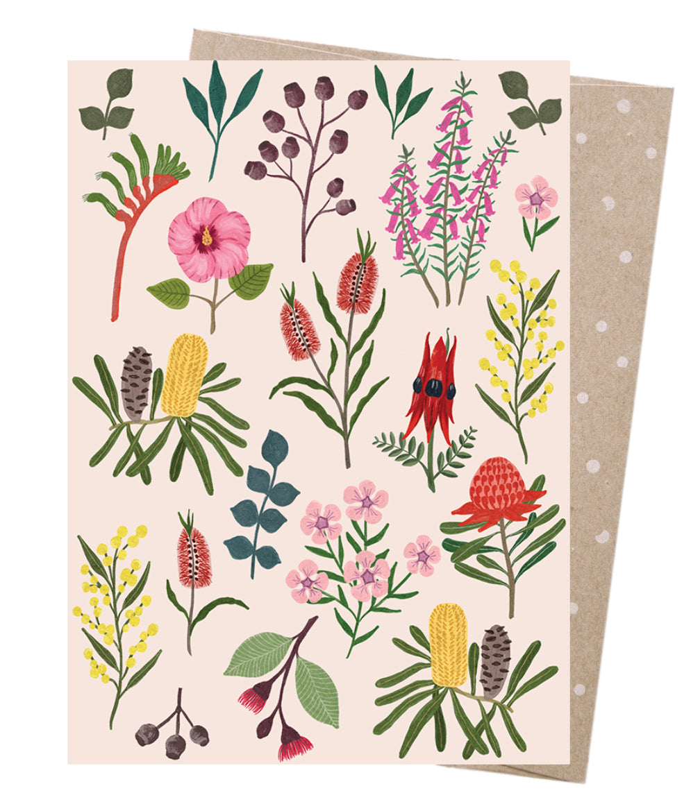 Australian Wildflowers - Greeting Card