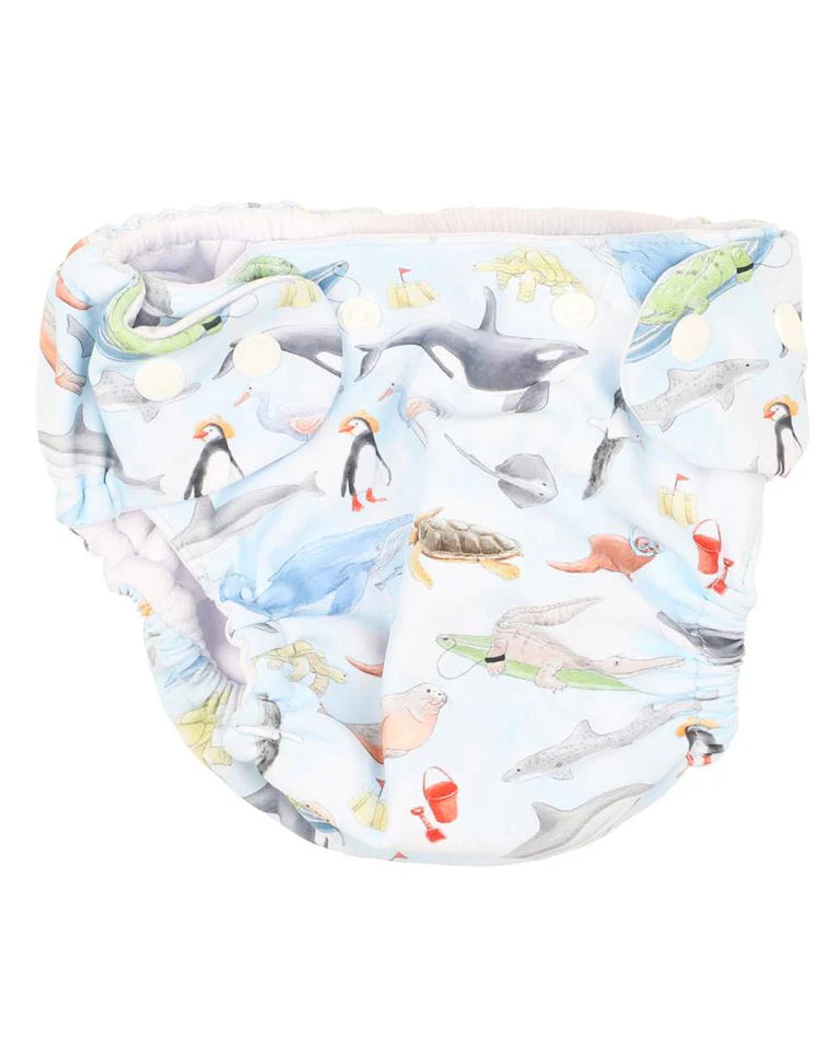Marco Print Aqua Nappy