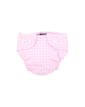 Load image into Gallery viewer, Pink Gingham Aqua Nappy
