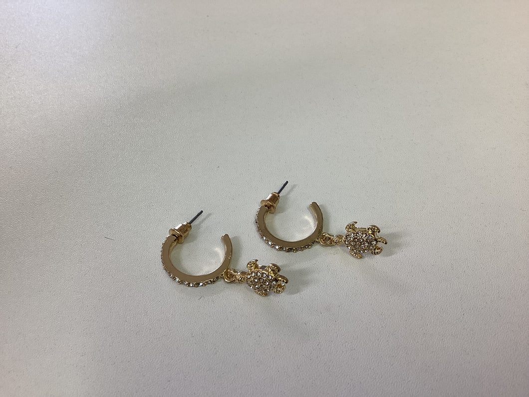 Turtle Hoop Earrings