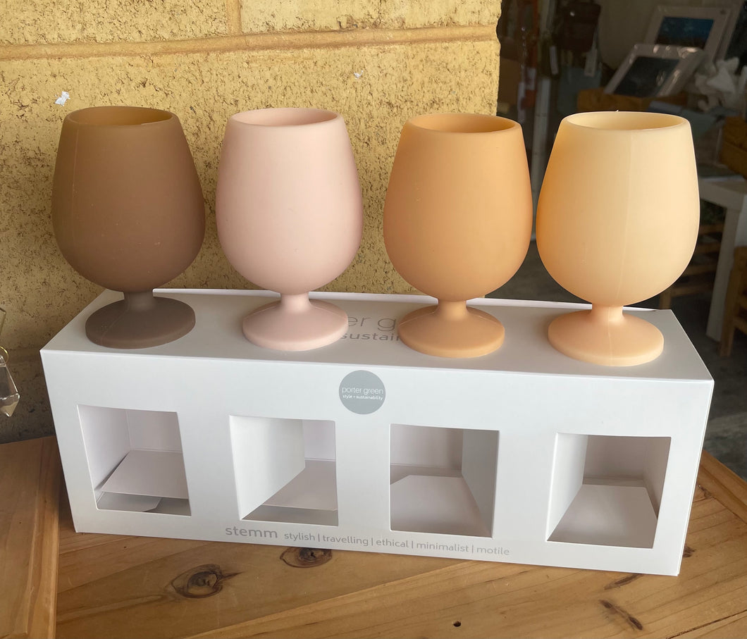 Silicone Wine Glasses 4 Pack