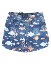 Load image into Gallery viewer, Aiden Blue Print Boardshorts
