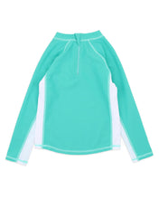 Load image into Gallery viewer, Boys Teal Green LS Rash Top
