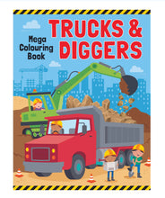 Load image into Gallery viewer, Trucks &amp; Diggers - Colouring Book
