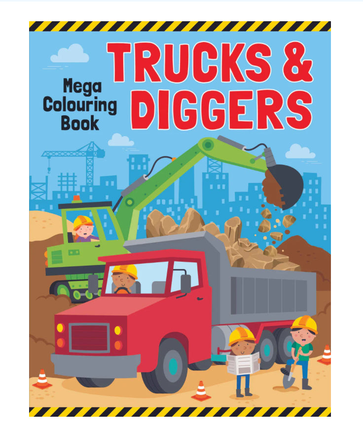 Trucks & Diggers - Colouring Book