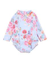 Load image into Gallery viewer, Bianca Blue LS Sunsuit
