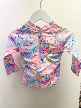 Load image into Gallery viewer, Summer Blooms Swim Rashie LS
