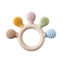 Load image into Gallery viewer, Silicone Baby Teether Ring
