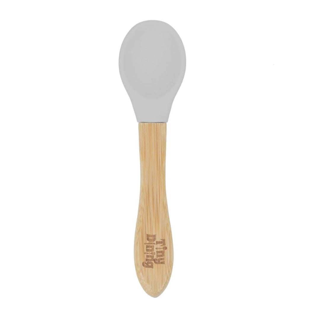 Silicone Tip Bamboo Spoon
