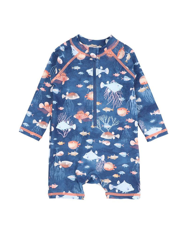 Aiden Print LS Rash Suit