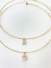 Load image into Gallery viewer, Golden Halo Drop Necklace
