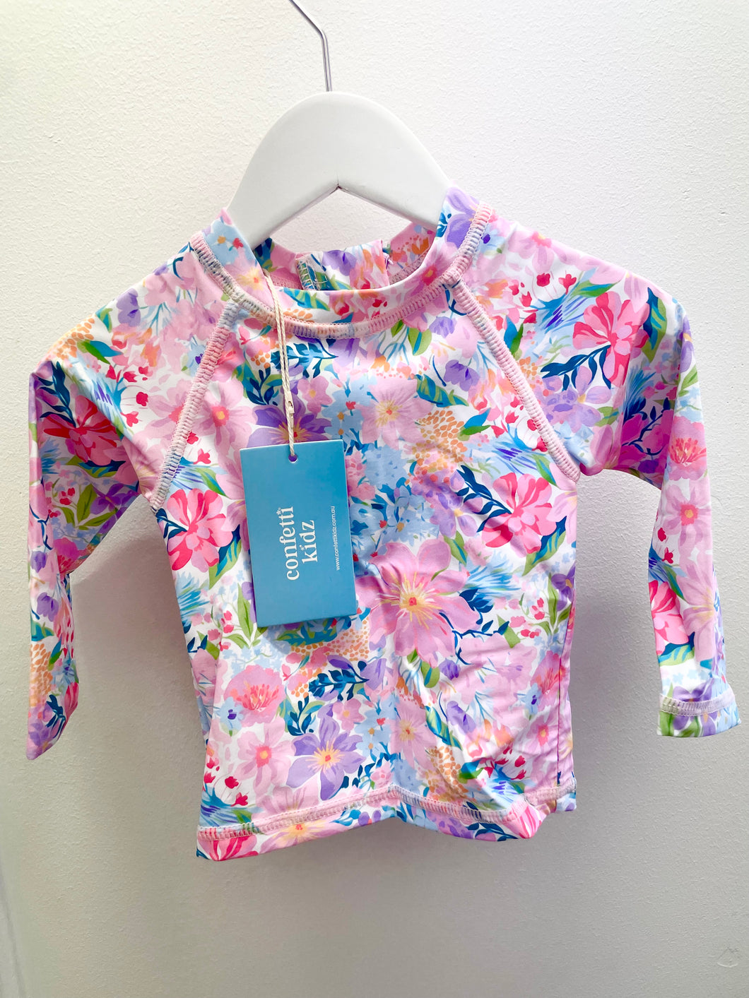 Summer Blooms Swim Rashie LS