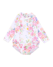 Load image into Gallery viewer, Bianca White LS Sunsuit
