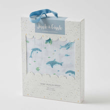Load image into Gallery viewer, Ocean Buddies Muslin Wrap
