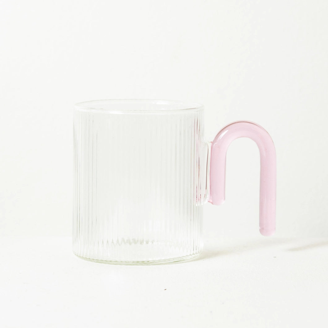 Archer Ribbed Glass Cup