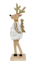 Load image into Gallery viewer, Fluffy Reindeer and Angel Holding Star Standing Decorations
