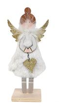 Load image into Gallery viewer, Fluffy Reindeer and Angel Holding Star Standing Decorations
