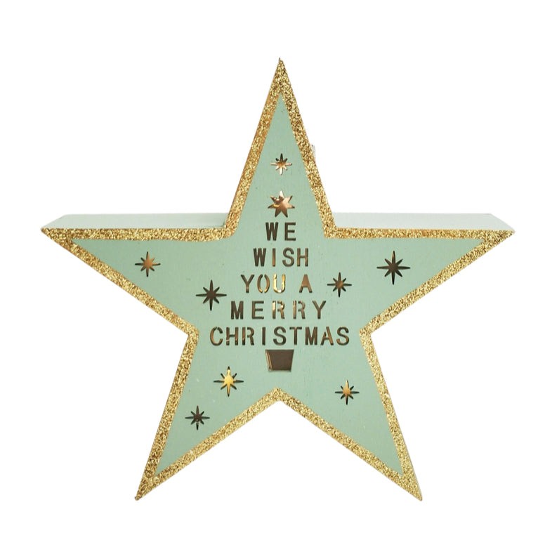 Wish You A Merry Christmas Star Sign