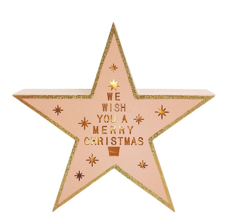 Wish You A Merry Christmas Star Sign